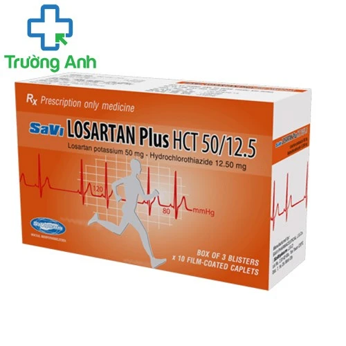 Savi Losartan plus HCT 50/12.5 - Thuốc điều trị tăng huyết áp hiệu quả