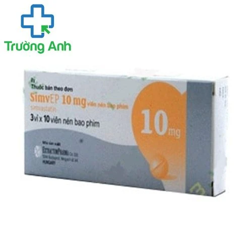 SimvEP 10mg - Thuốc điều trị tăng cholesterol trong máu hiệu quả của Hungary