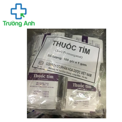 Thuốc Tím 1g - Dùng để sát khuẩn, tẩy uế của Hóa dược Việt Nam