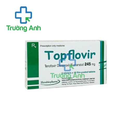 Topflovir 245mg Herabiopharm - Thuốc điều trị HIV-1 và viêm gan B hiệu quả