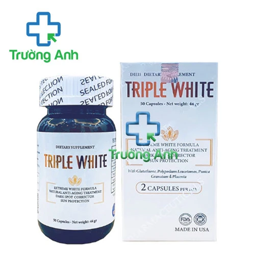 Triple White - Viên uống trắng da hiệu quả của Mỹ