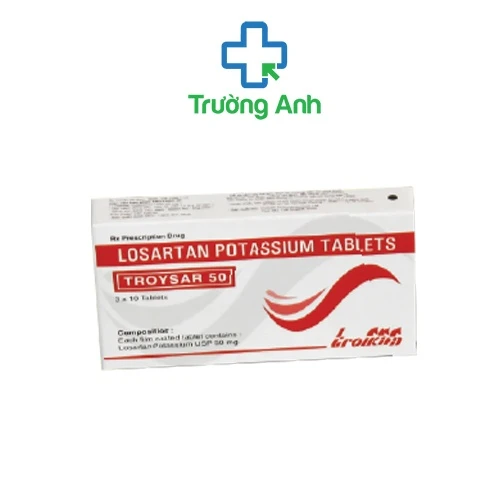 Troysar 50 - Thuốc điều trị tăng huyết áp hiệu quả của Ấn Độ