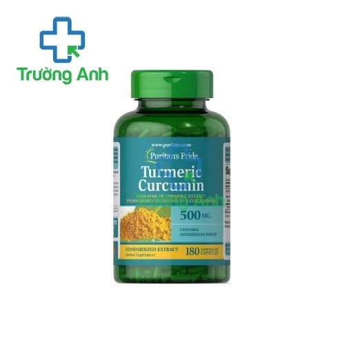 Puritan’s Pride Turmeric Curcumin 500mg (180 viên) - Viên uống chống lão hóa hiệu quả