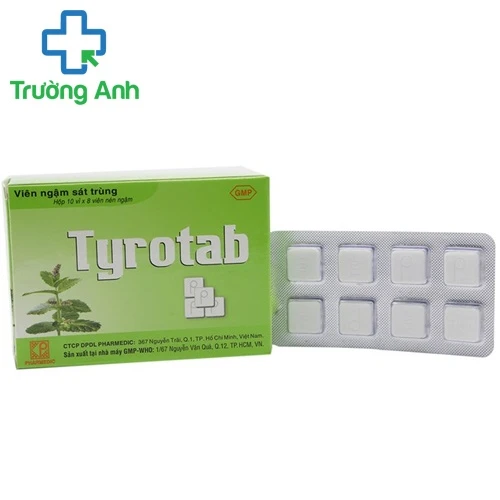 Tyrotab vỉ - Viên ngậm tại chỗ