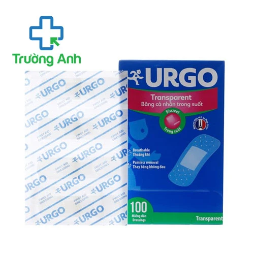 Băng cá nhân Urgo Transparent, 100 miếng 