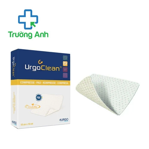 Gạc thấm hút và loại bỏ mảnh hoại tử Urgoclean 10cm x 10cm