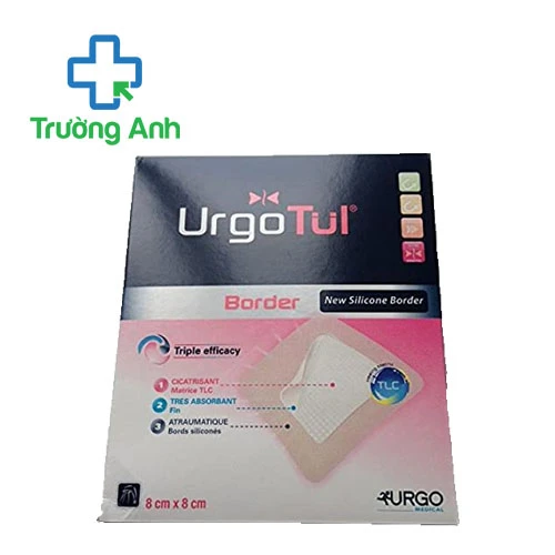 Băng Lipido-Colloid thấm hút Urgotul Absorb Border (Silicone) 8cm x 8cm