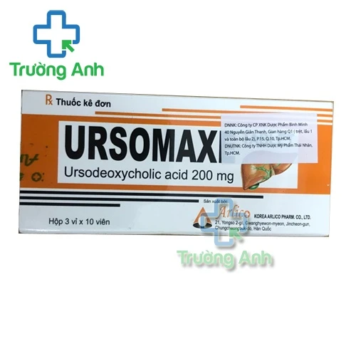 Ursomaxe Tablet - Thuốc điều trị sỏi túi mật hiệu quả của Hàn Quốc 