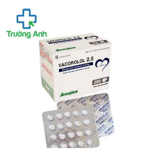 Vacorolol 2,5 Vacopharm - Thuốc điều trị tăng huyết áp hiệu quả