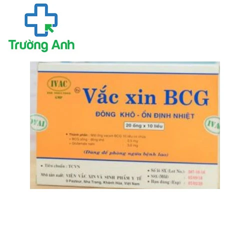 Vacxin BCG - Thuốc phòng ngừa bệnh lao của Viện Vắc Xin Và Sinh Phẩm Y Tế - IVAC