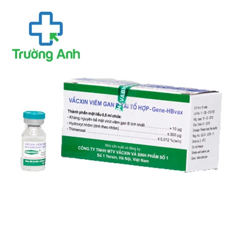 Vắc xin viêm gan B tái tổ hợp Gene-HBvax 0,5ml - Phòng bệnh viêm gan B hiệu quả 