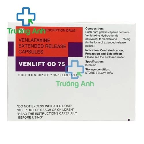 Venlift OD 75mg Torr - Thuốc điều trị trầm cảm hiệu quả của Ấn Độ