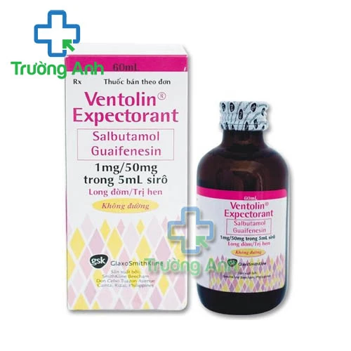 Ventolin Expectorant Siro - Thuốc giảm co thắt phế quản hiệu quả