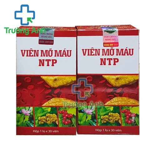 Viên mỡ máu – NTP (lọ 30 viên) - Hỗ trợ làm giảm mỡ máu, gan nhiễm mỡ hiệu quả