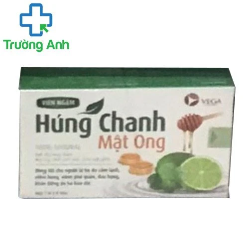 Viên ngậm Húng chanh mật ong Vega - Giúp giảm ho, long đờm hiệu quả