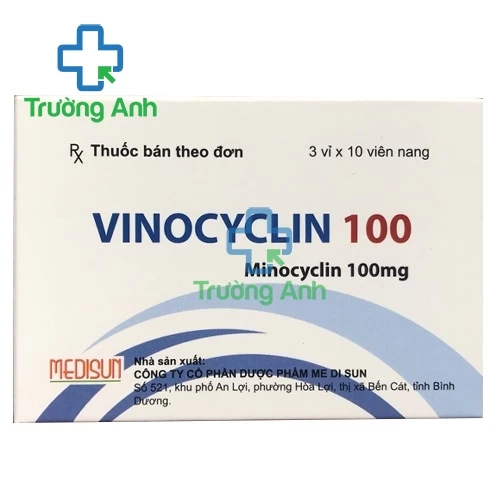 Vinocyclin 100 - Thuốc điều trị nhiễm trùng hiệu quả của MEDISUN