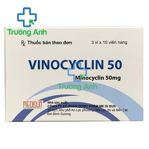 Vinocyclin 50 - Thuốc điều trị các bệnh nhiễm trùng của MEDISUN