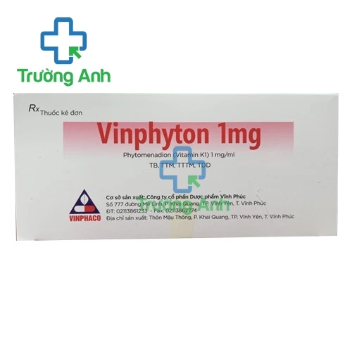 Vinphyton 1mg - Thuốc phòng và điều trị xuất huyết trẻ em hiệu quả