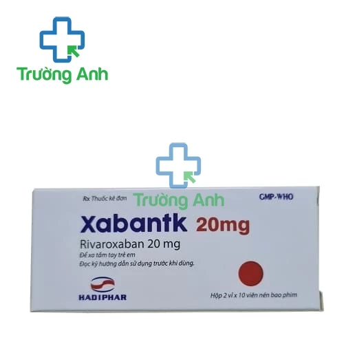 Xabantk 20mg Hadiphar - Thuốc phòng ngừa đột quỵ hiệu quả