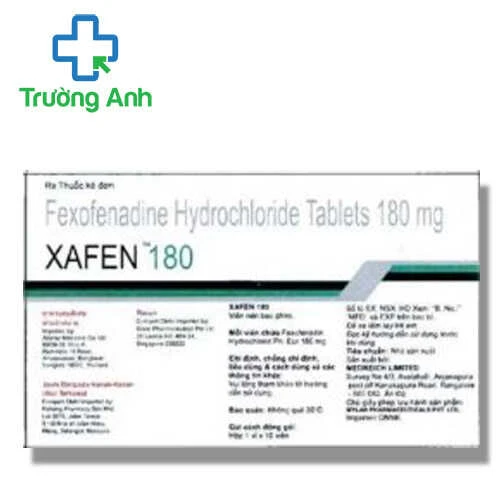 Xafen 180 - Thuốc điều trị viêm mũi dị ứng hiệu quả của Ấn Độ