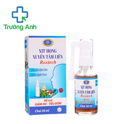 Xịt họng Xuyên tâm liên Roxtech - Hỗ trợ giảm ho, tiêu đờm hiệu quả