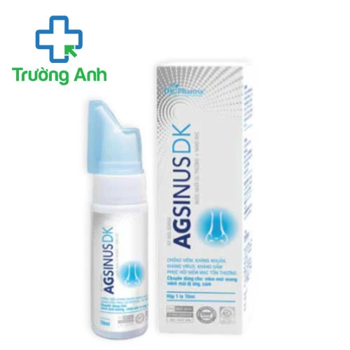 Xịt mũi Agsinus DK 70ml - Dung dịch vệ sinh mũi hiệu quả