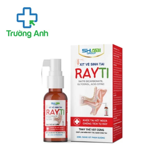 Xịt vệ sinh tai Rayti 20ml Shabiphar - Làm sạch ráy tai hiệu quả