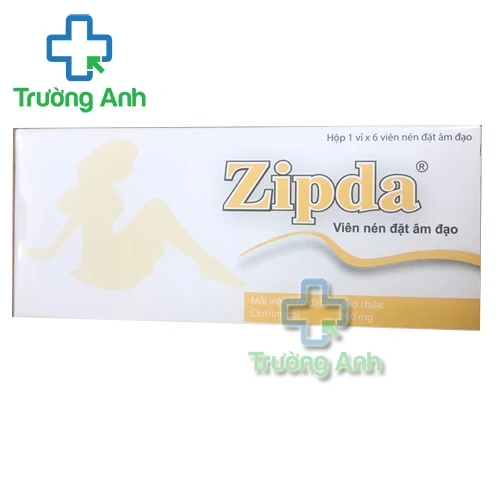 Thuốc Zipda đặt âm đạo Clotrimazole trị nấm âm đạo