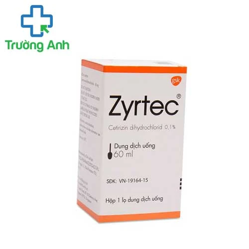 Zyrtec 0.1% Syr.60ml - Thuốc chống dị ứng hiệu quả