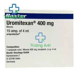 Uromitexan 400mg/4ml (Mesna 400mg)- Thuốc phòng ngừa độc tính hiệu quả