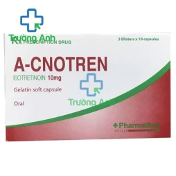 A-CNOTREN 10mg - Thuốc điều trị mụn trứng cá nặng hiệu quả của Hy Lạp