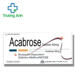 Acabrose Tablets 50mg - Thuốc điều trị tăng đường huyết hiệu quả của Đài Loan