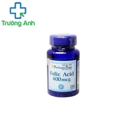 Acid Folic Puritan's Pride 400mg 250 Viên - Thuốc bổ cho phụ nữ có thai hiệu quả