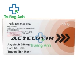 Acyclovir 250mg Kievmedpreparat (tiêm) - Thuốc điều trị nhiễm các loại virus hiệu quả của Ukraina