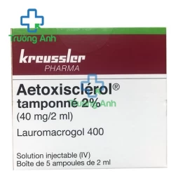 Aetoxisclerol tamponne 2% 40mg/2ml Kreussler - Thuốc điều trị giãn tĩnh mạch hiệu quả