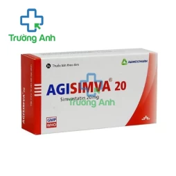 Agisimva 20 Agimexpharm - Thuốc điều trị tăng cholesterol máu hiệu quả