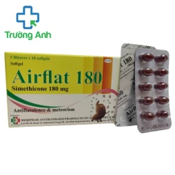 Airflat 180 - Giúp làm giảm triệu chứng đầy hơi, căng chướng hiệu quả