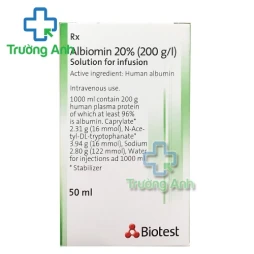 Albiomin 20% 50ml  - Thuốc điều trị sốc giảm thể tích của Biotest