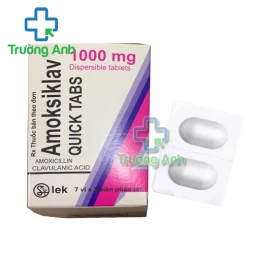 Amoksiklav Quicktabs 1000mg - Thuốc điều trị nhiễm khuẩn hiệu quả