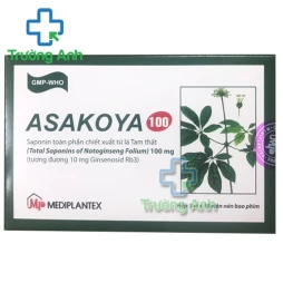 Asakoya 100mg - Giúp điều trị mất ngủ, tim đập nhanh hiệu quả