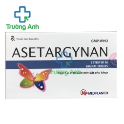 Asetargynan Mediplantex - Viên đặt điều trị viêm nhiễm âm đạo hiệu quả