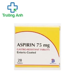 Aspirin Tab DWP 75mg Wealphar - Thuốc dự phòng nhồi máu cơ tim