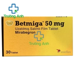 Betmiga 50mg Astellas Pharma - Thuốc điều trị hội chứng bàng quang tăng động của Astellas