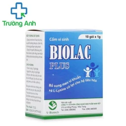 Biolac Plus V-Biotech (cốm) - Giúp cải thiện rối loạn tiêu hóa hiệu quả (10 hộp)