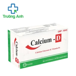 Calcium-D S.Pharm (100 viên) - Điều trị thiếu hụt calci hiệu quả