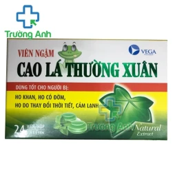 Viên ngậm Cao lá thường xuân Vega - Giúp hỗ trợ giảm viêm đường hô hấp hiệu quả