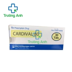 Cardival 80 Drug International - Thuốc điều trị tăng huyết áp hiệu quả