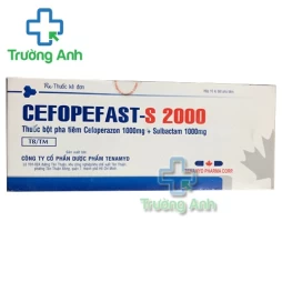 Cefopefast-S 2000 Tenamyd - Thuốc điều trị nhiễm khuẩn hiệu quả