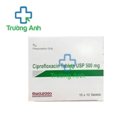 Ciprofloxacin Tablets USP 500mg Macleods - Thuốc điều trị nhiễm khuẩn hiệu quả