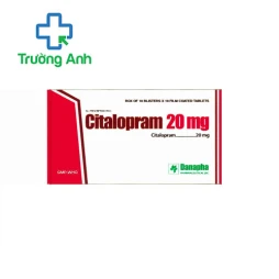 Citalopram 20mg Danapha - Thuốc điều trị rối loạn lo âu & trầm cảm